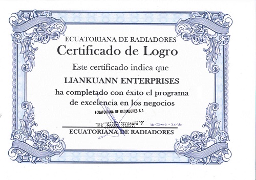 Ecuador Certification