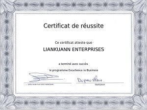 Certificado de Satisfacción de Francia-2